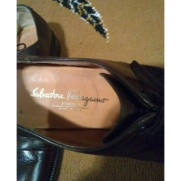 SALVATORE FERRAGAMO STUDIO BROWN OXFORDS - Picture 2 of 6